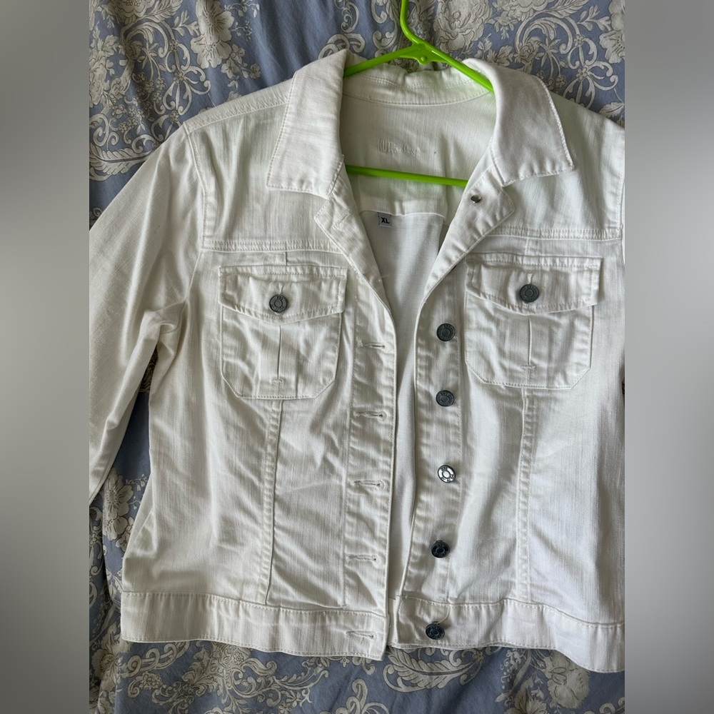 Kut White Denim Jacket